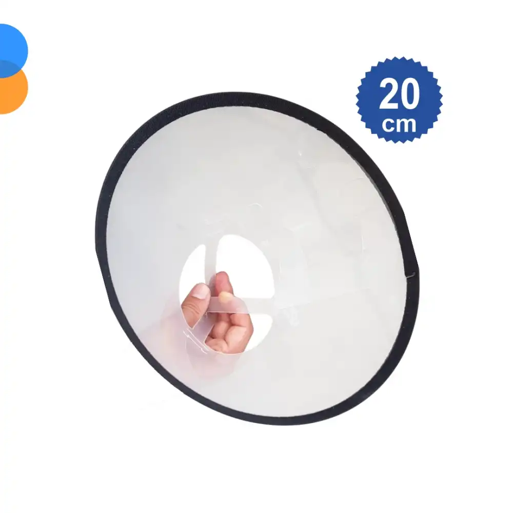 Bustark Kedi Köpek Elizabeth Kauçuk Dikişli Yakalık 20cm