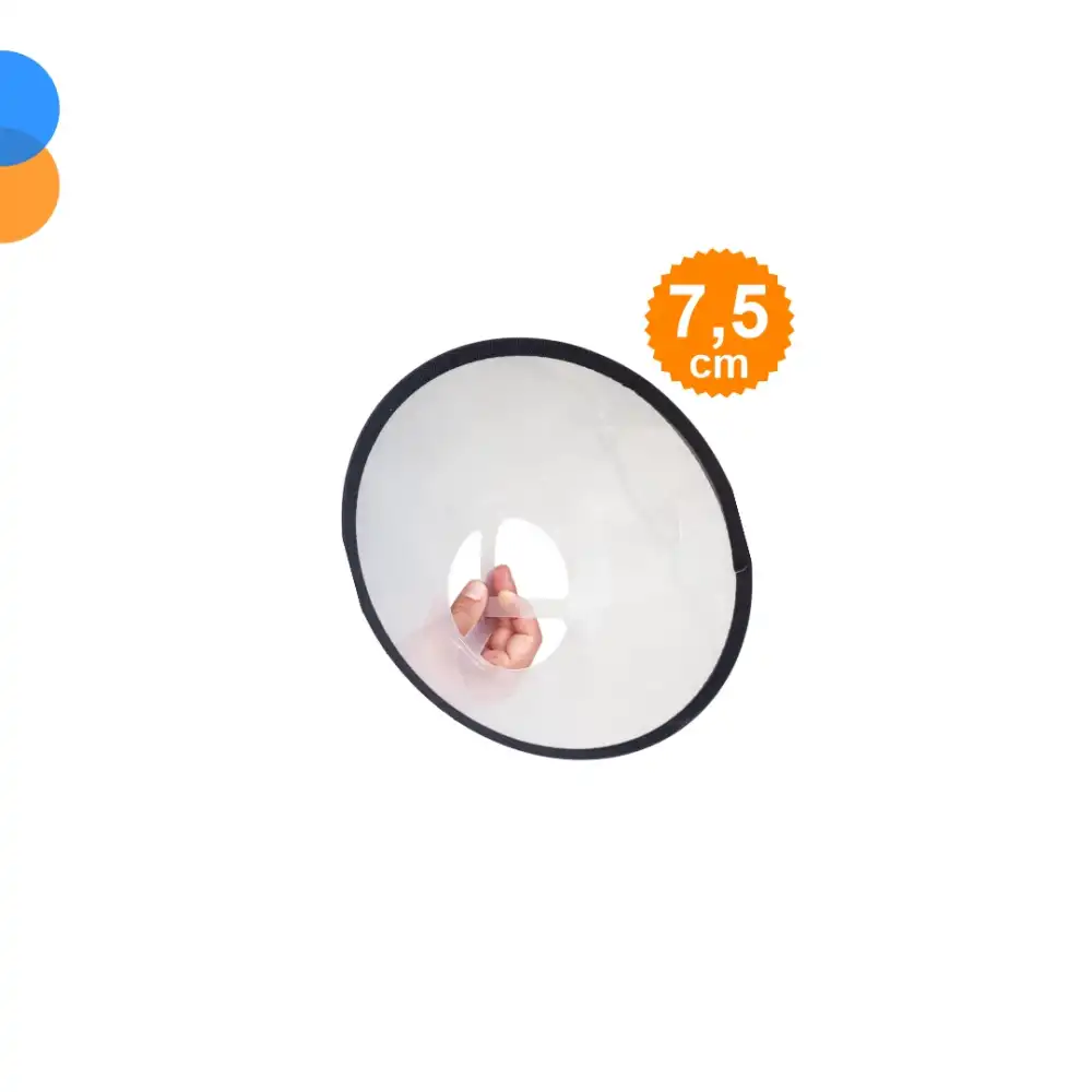 Bustark Kedi Köpek Elizabeth Kauçuk Dikişli Yakalık 7,5cm