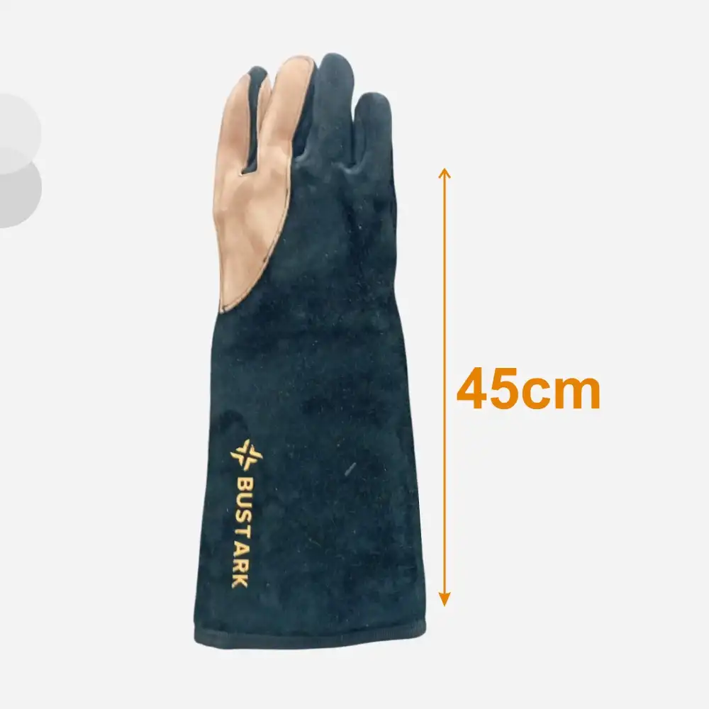 Bustark Koruma Eldiveni (Kedi Tutma Eldiveni) Dirseğe Kadar Çift - 45cm