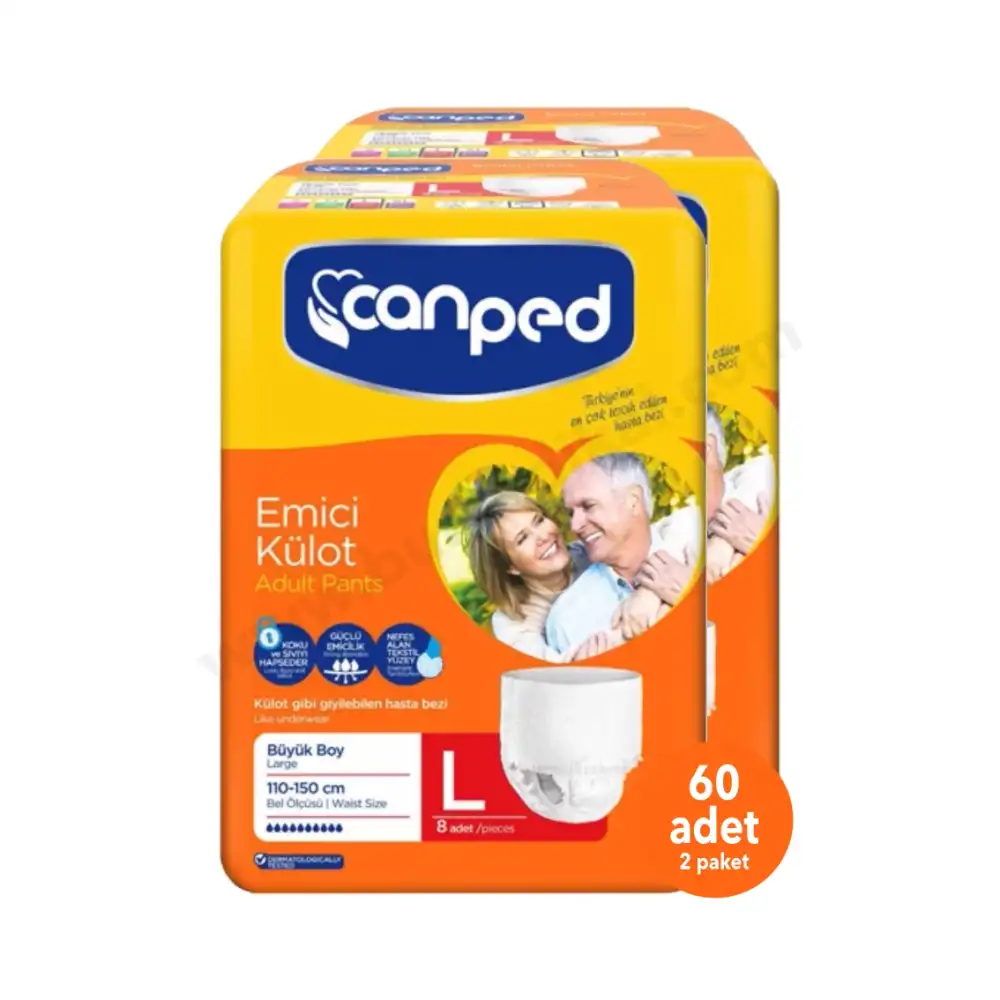 Canped Emici Külot Large (L) 60 Adet