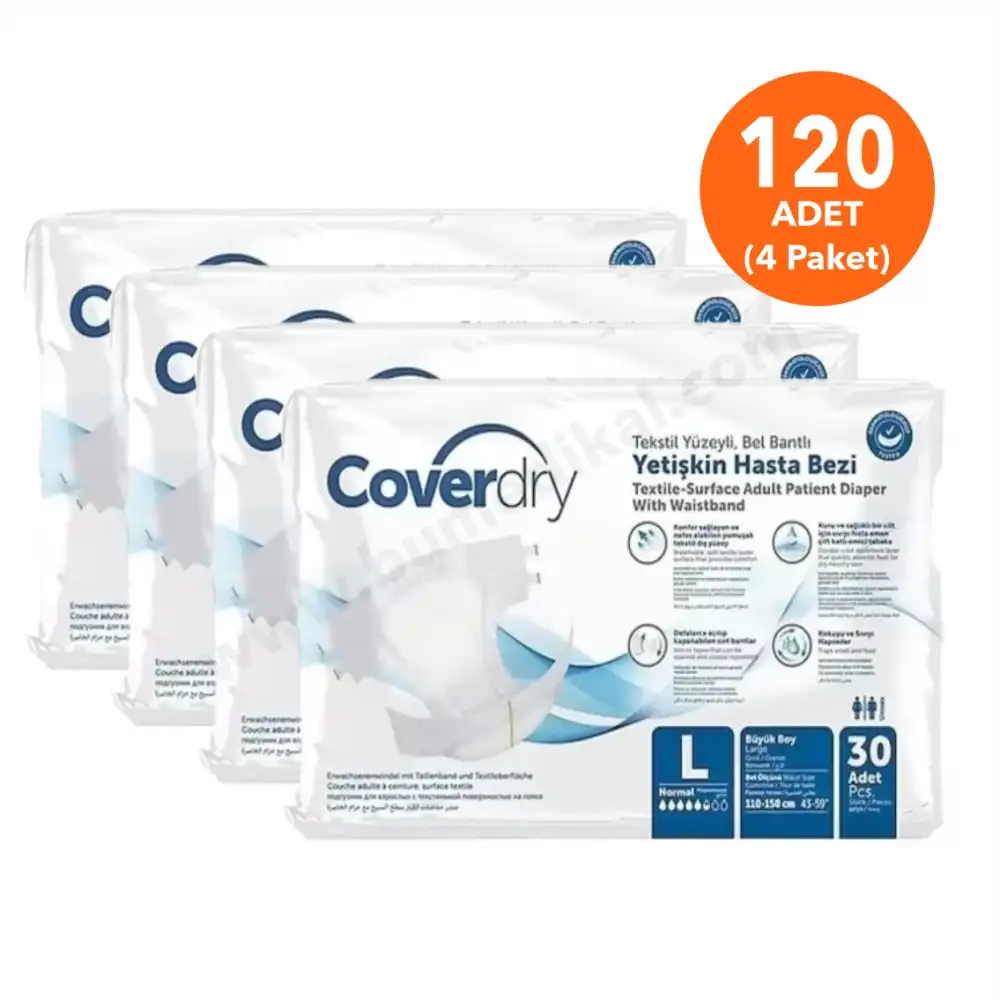 Coverdry Hasta Bezi L (Large) Beden | 120 Adet