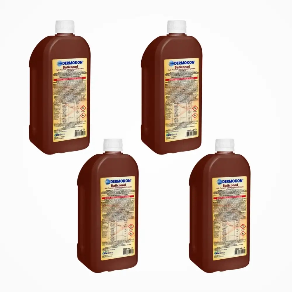 Dermokon Batikon (Antiseptik Çözelti) 1000ml - 4 Adet
