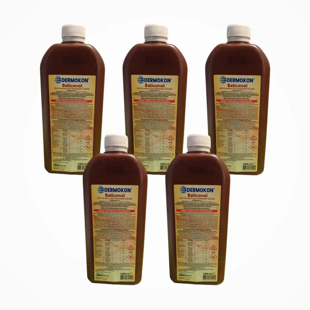 Dermokon Batikon (Antiseptik Çözelti) 1000ml - 5 Adet