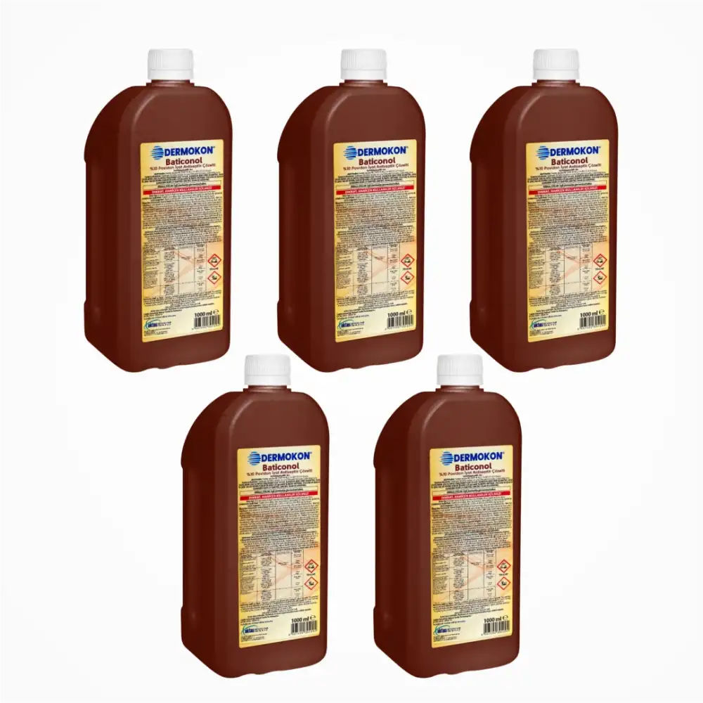 Dermokon Batikon (Antiseptik Çözelti) 1000ml - 5 Adet