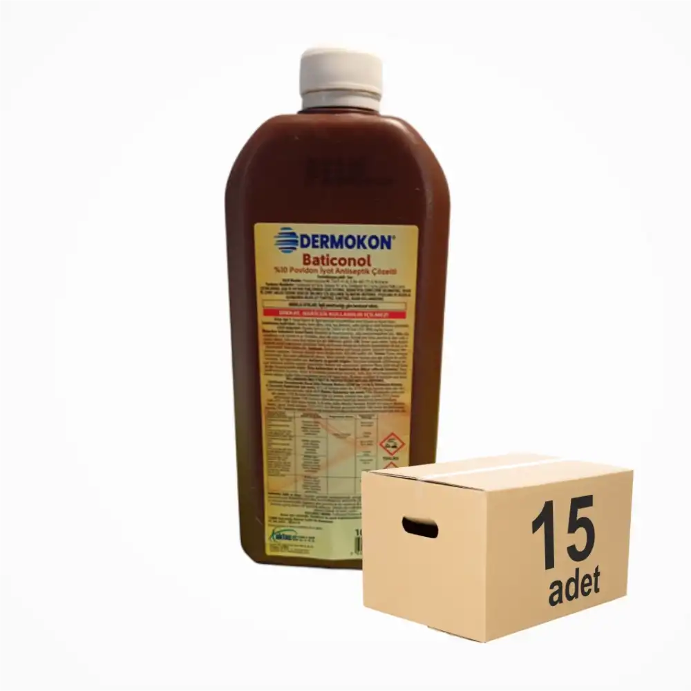 Dermokon Batikon (Antiseptik Çözelti) 1000ml - 15 Adet