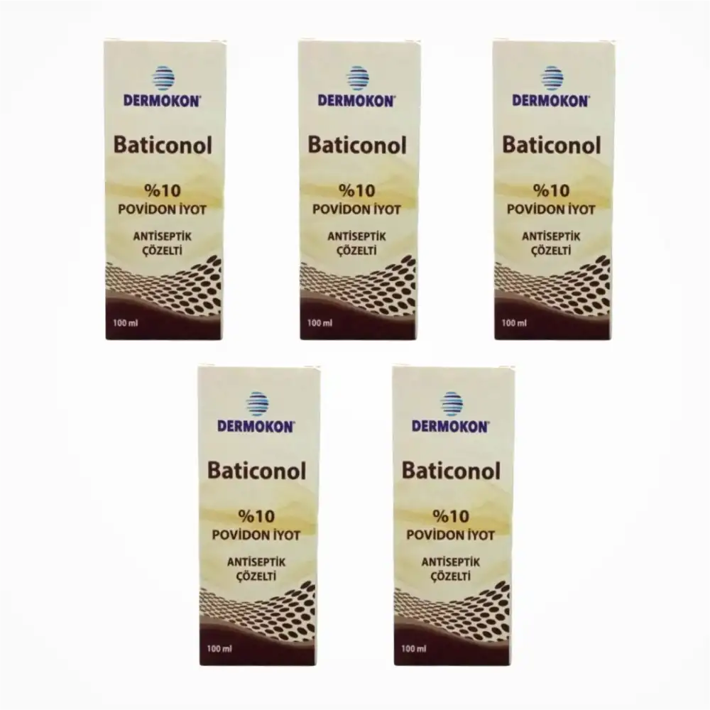 Dermokon Batikon (Antiseptik Çözelti) 100ml - 5 Adet