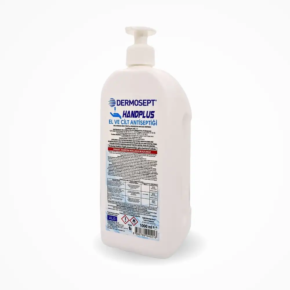 Dermosept Handplus El Ve Cilt Antiseptiği 1000 ml - 15 Adet (1 Koli)