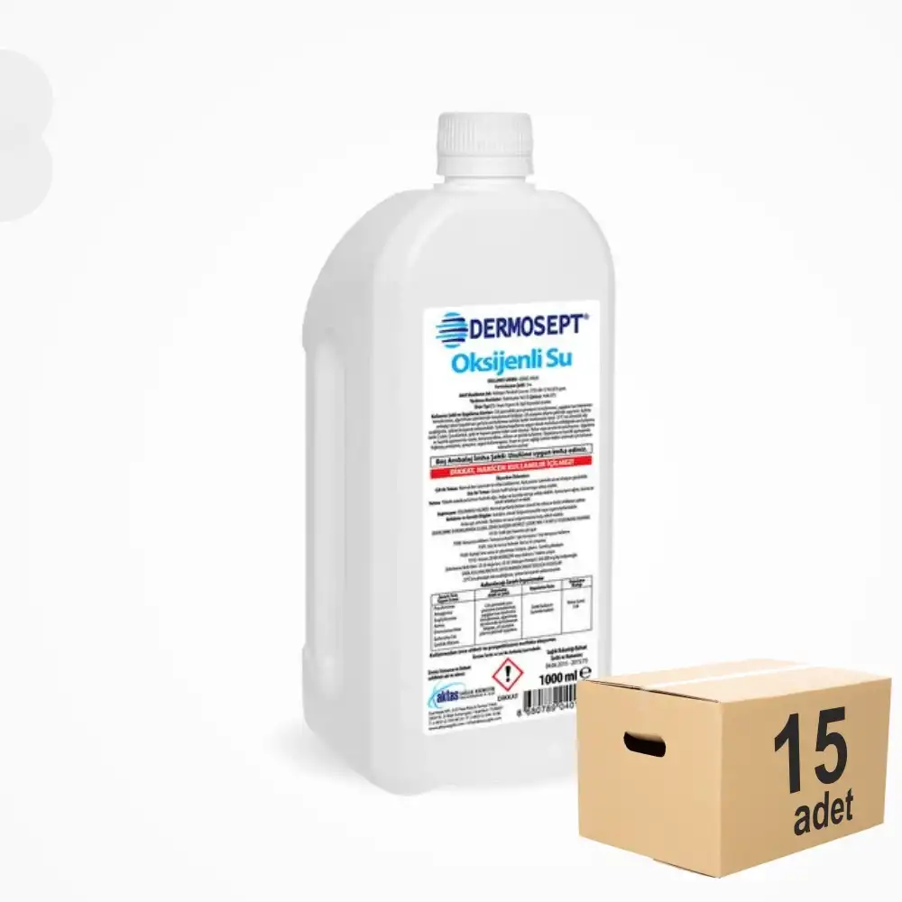 Dermosept Oksijenli Su 1 Litre - 15 Adet (1 Koli)