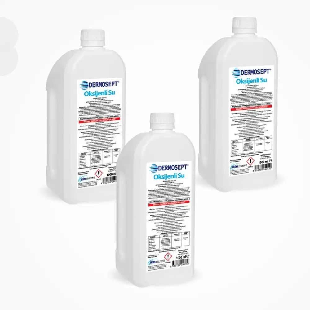 Dermosept Oksijenli Su 1 Litre - 3 Adet