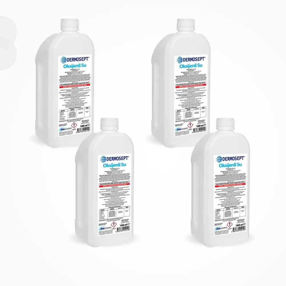 Dermosept Oksijenli Su 1 Litre - 4 Adet