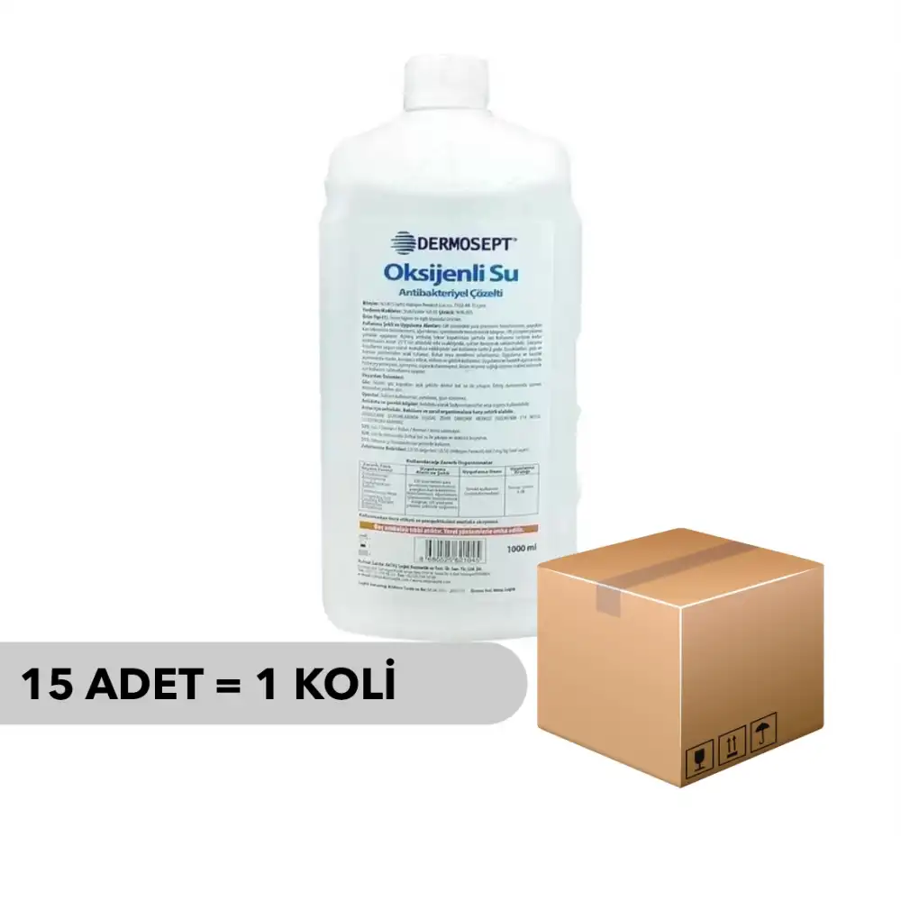 Dermosept Oksijenli Su 1 LT 15li - 1 Koli