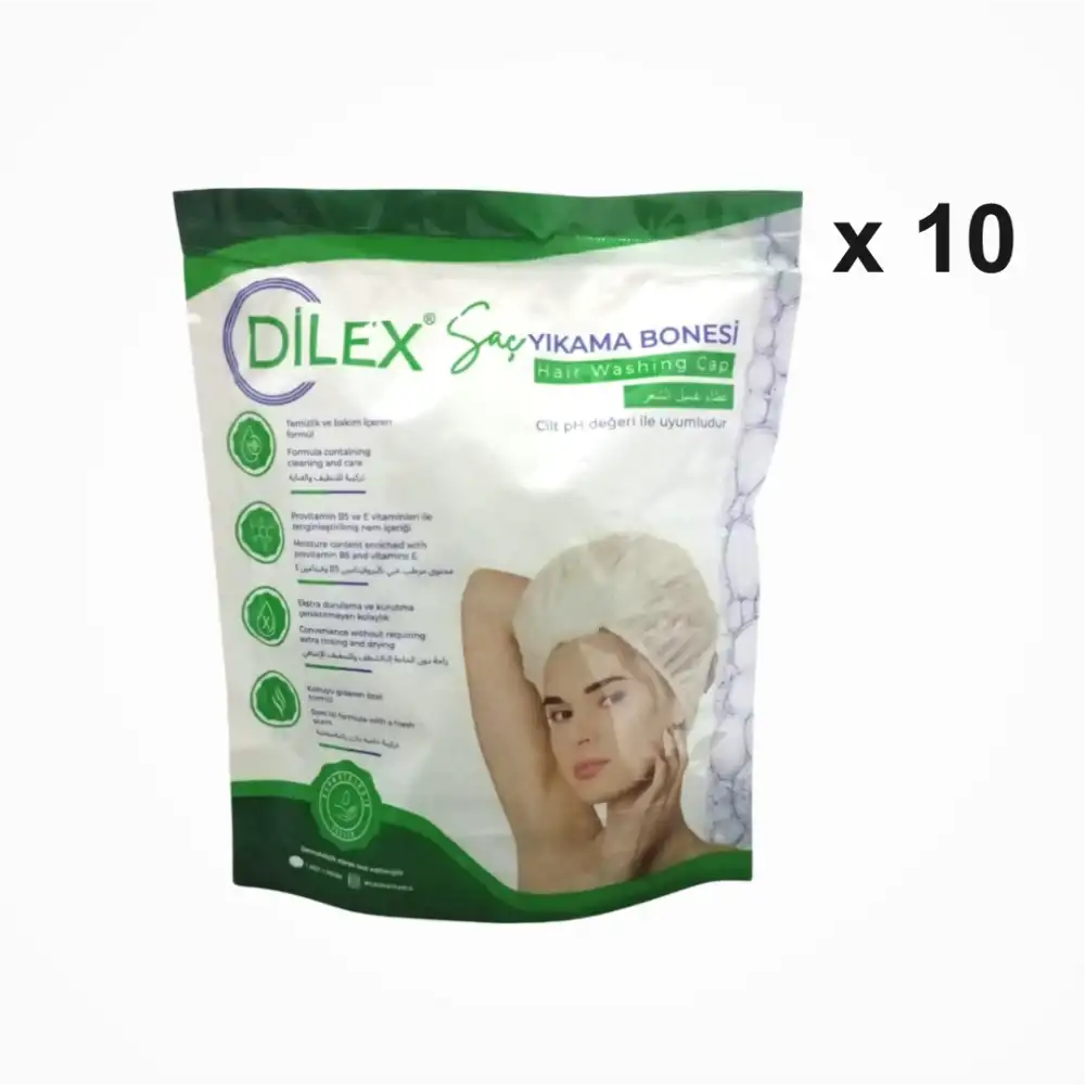 Dilex Hasta Saç Yıkama Bonesi - 10 Adet