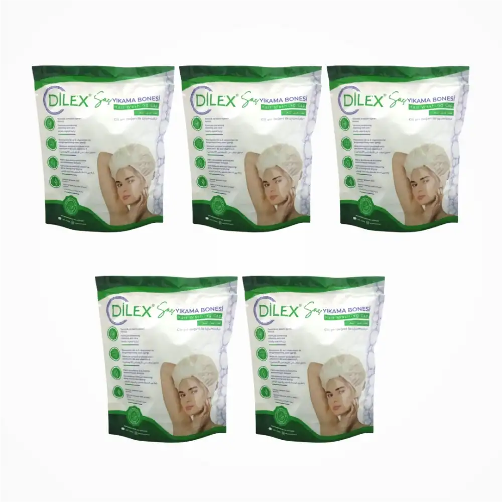 Dilex Hasta Saç Yıkama Bonesi - 5 Adet