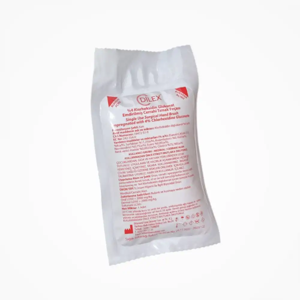 Dilex Tırnak Fırçası Klorheksidin Glukonat Emdirilmiş (4%) - 40 Adet