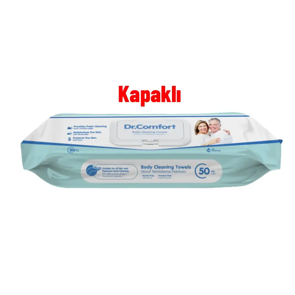 Dr Comfort Vucüt Temizleme Havlusu 50li x 12 Paket