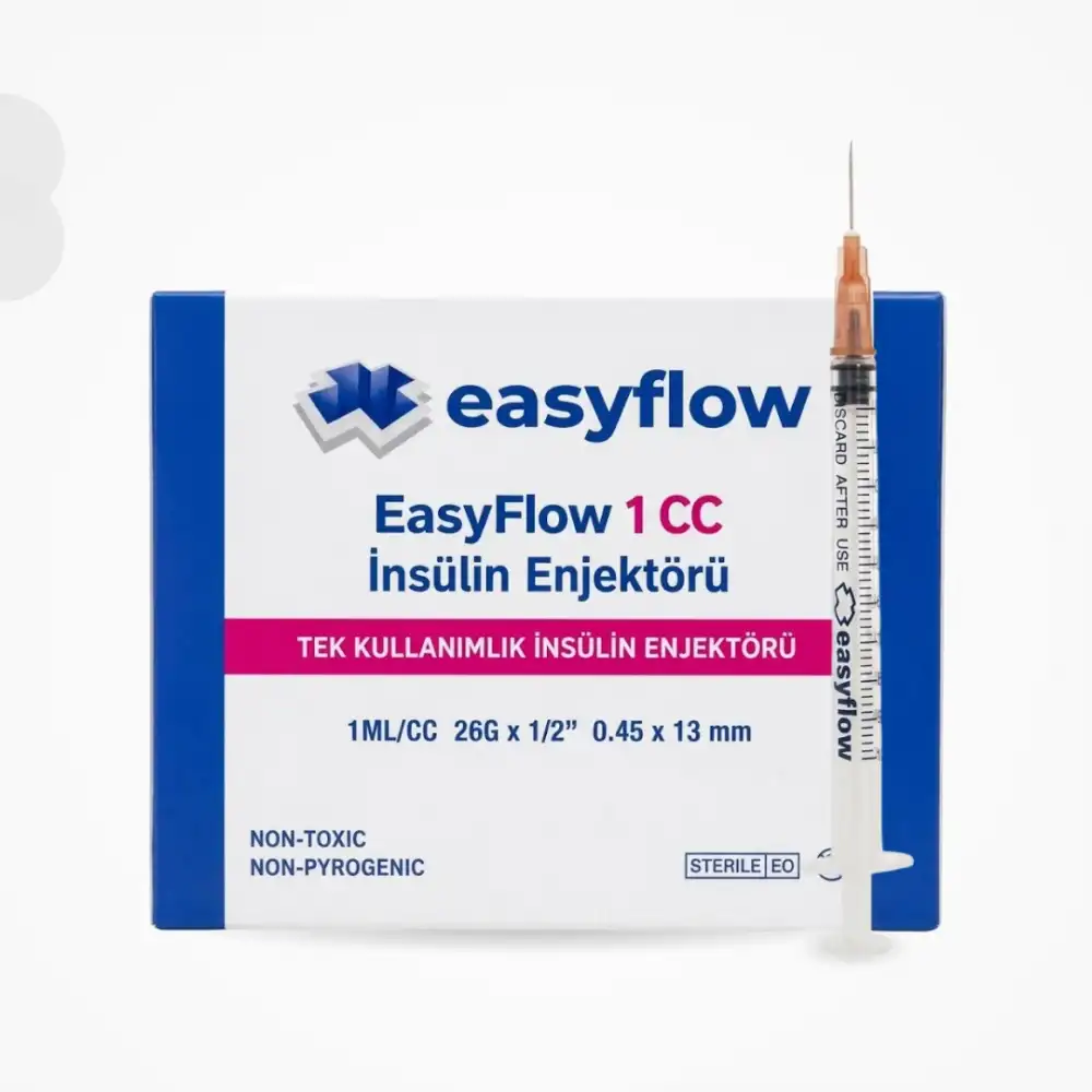 Easyflow İnsülin Enjektörü 1 ml (26G) 100lü Kutu