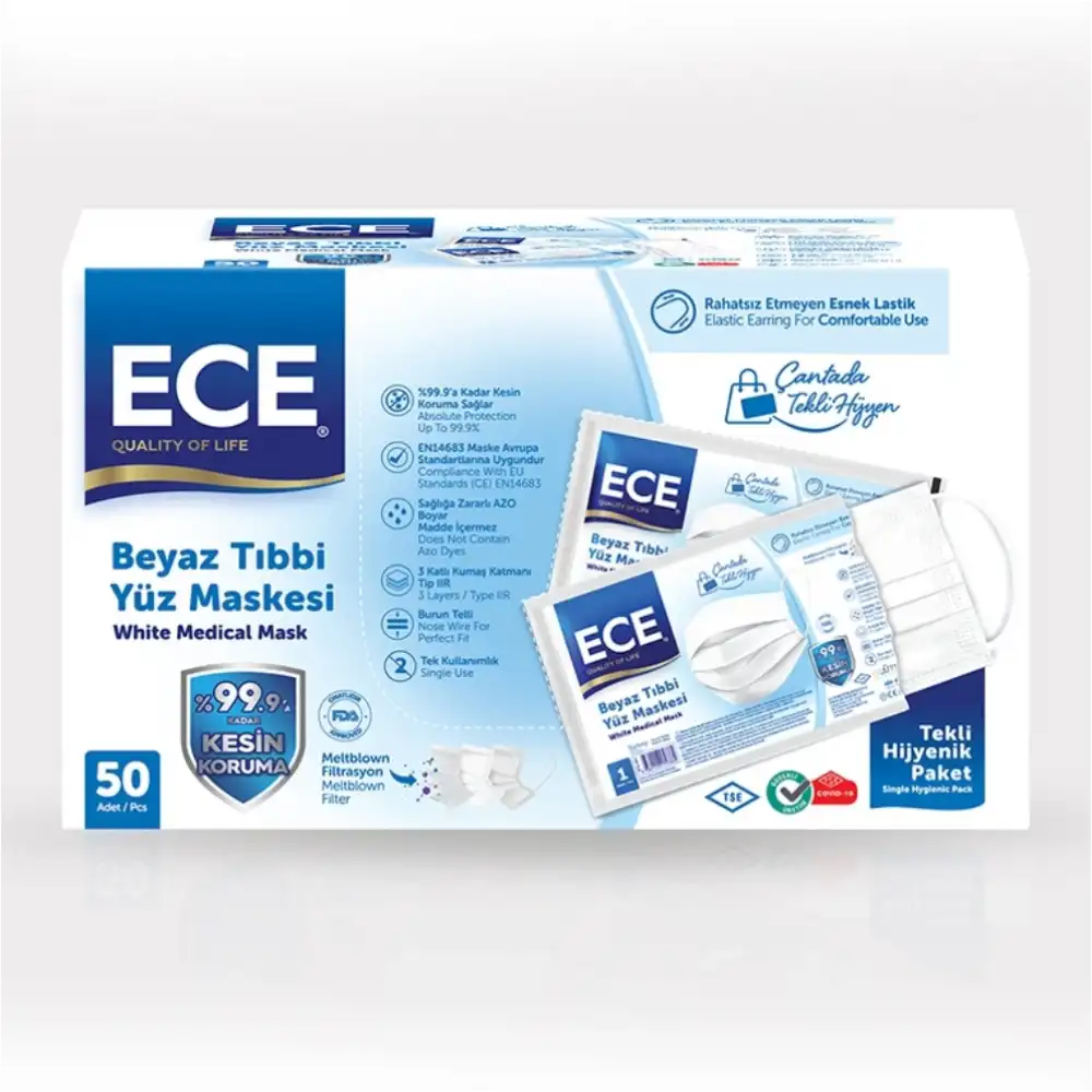 Ece Steril Cerrahi Maske 50li