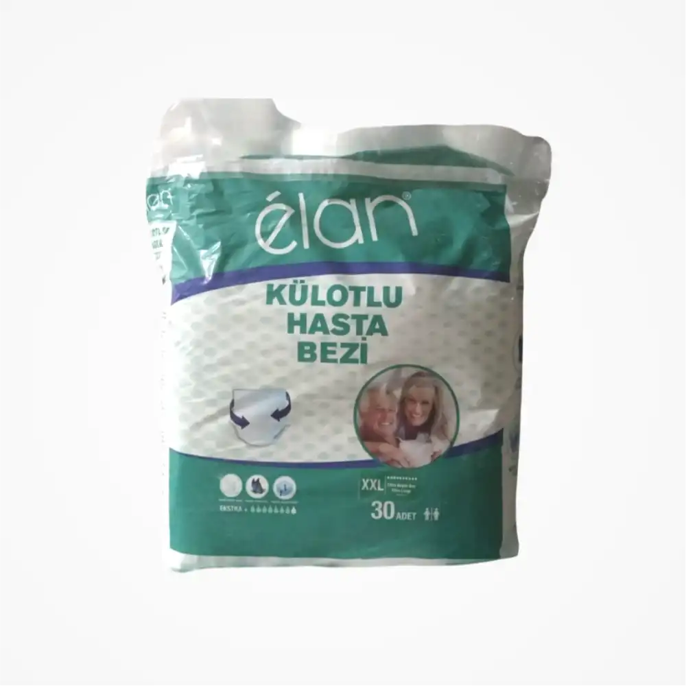 Elan Emici Külot Ultra Extra Large (XXL) Hasta Bezi | 2 x 30lu Paket (60 Adet)