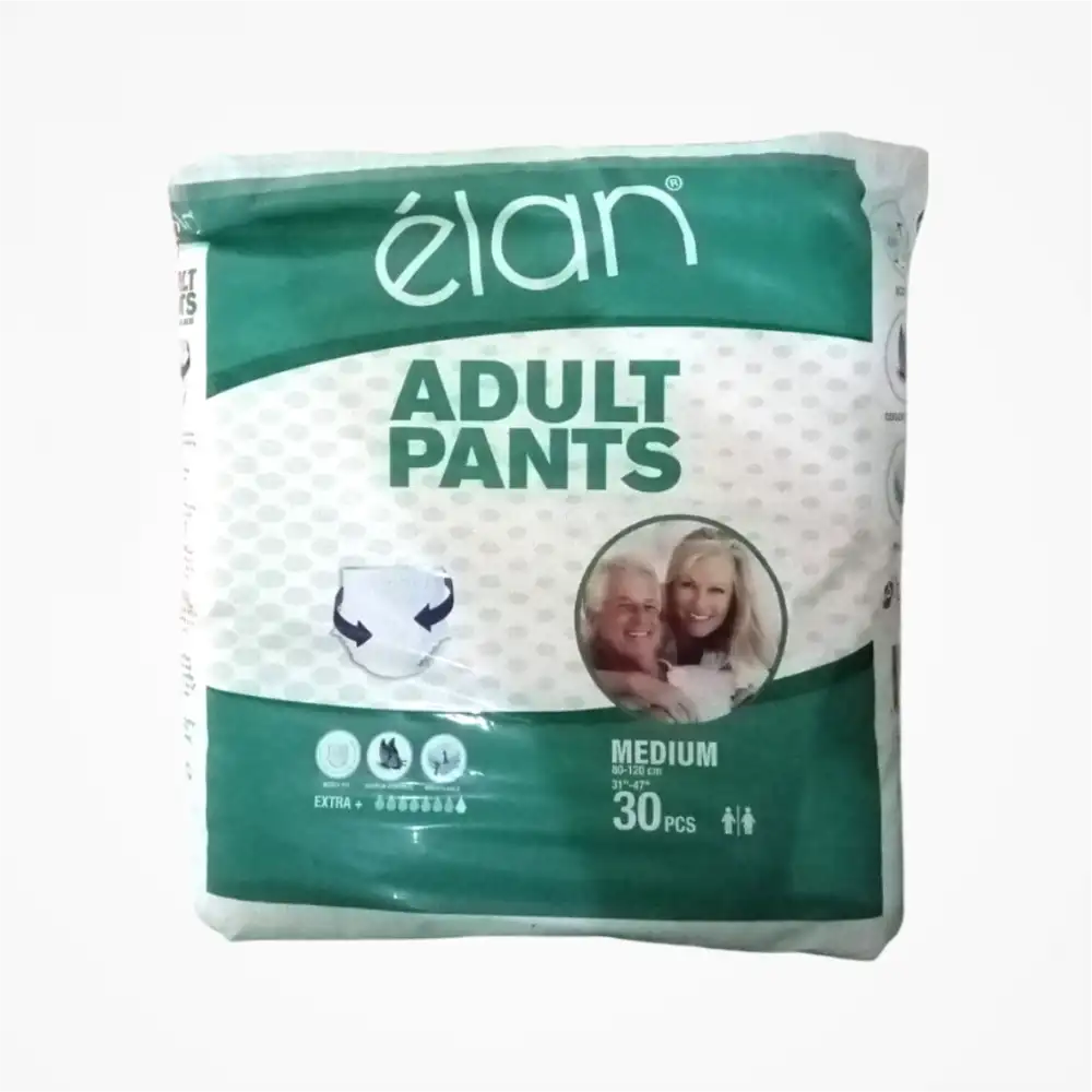 Elan Yetişkin Hasta Bezi Külotlu (M) Medium - 4 x 30lu Paket (120 Adet)