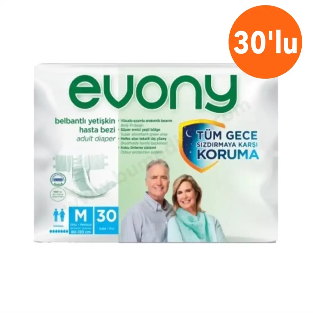 Evony Hasta Bezi Belbantlı Medium (M) 30lu