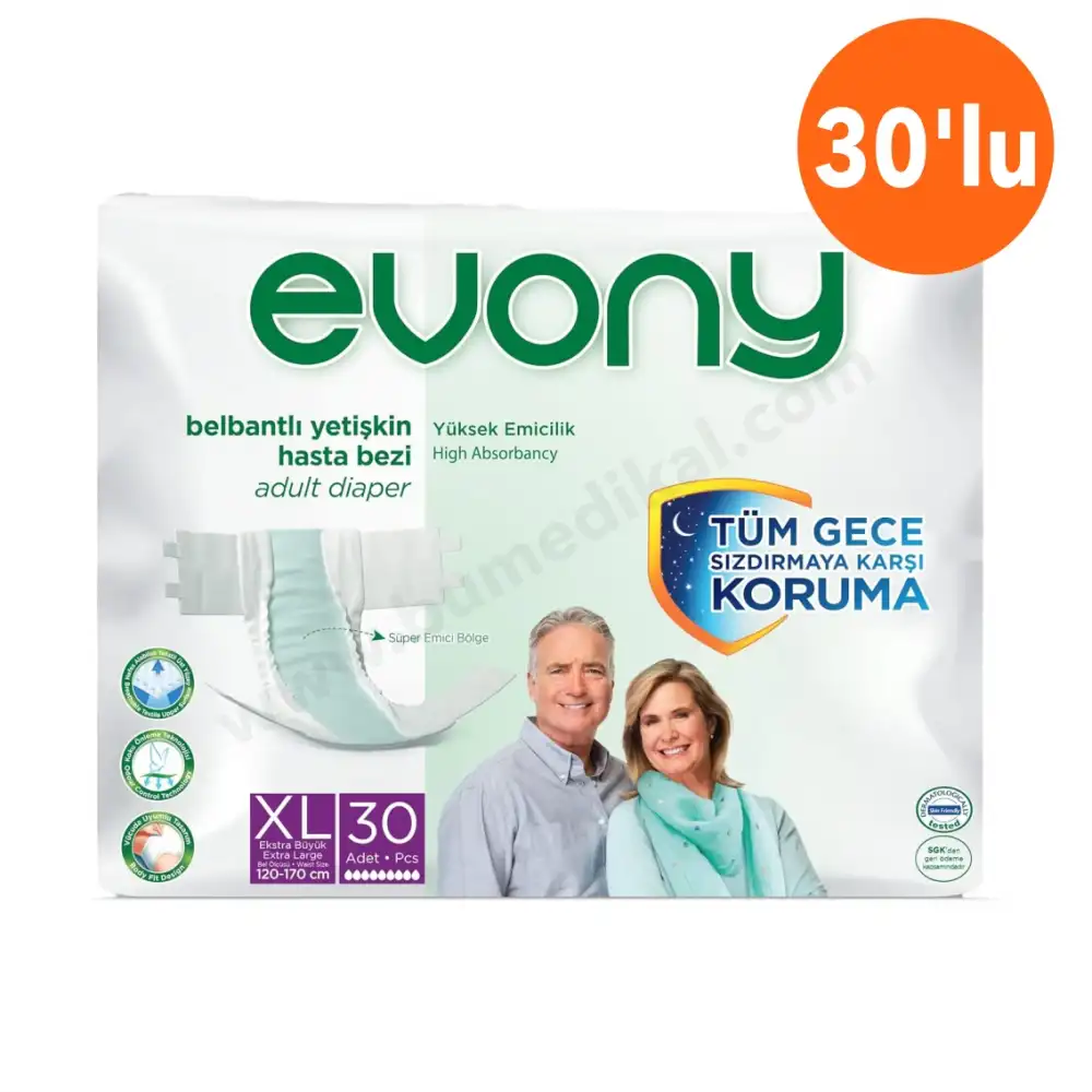 Evony Hasta Bezi Belbantlı X Large (XL) 30lu