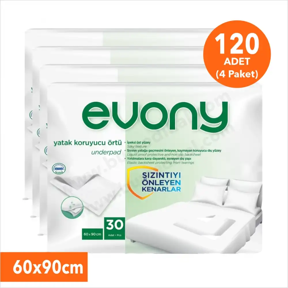 Evony Yatak Koruyucu Serme Örtü 60x90 120li