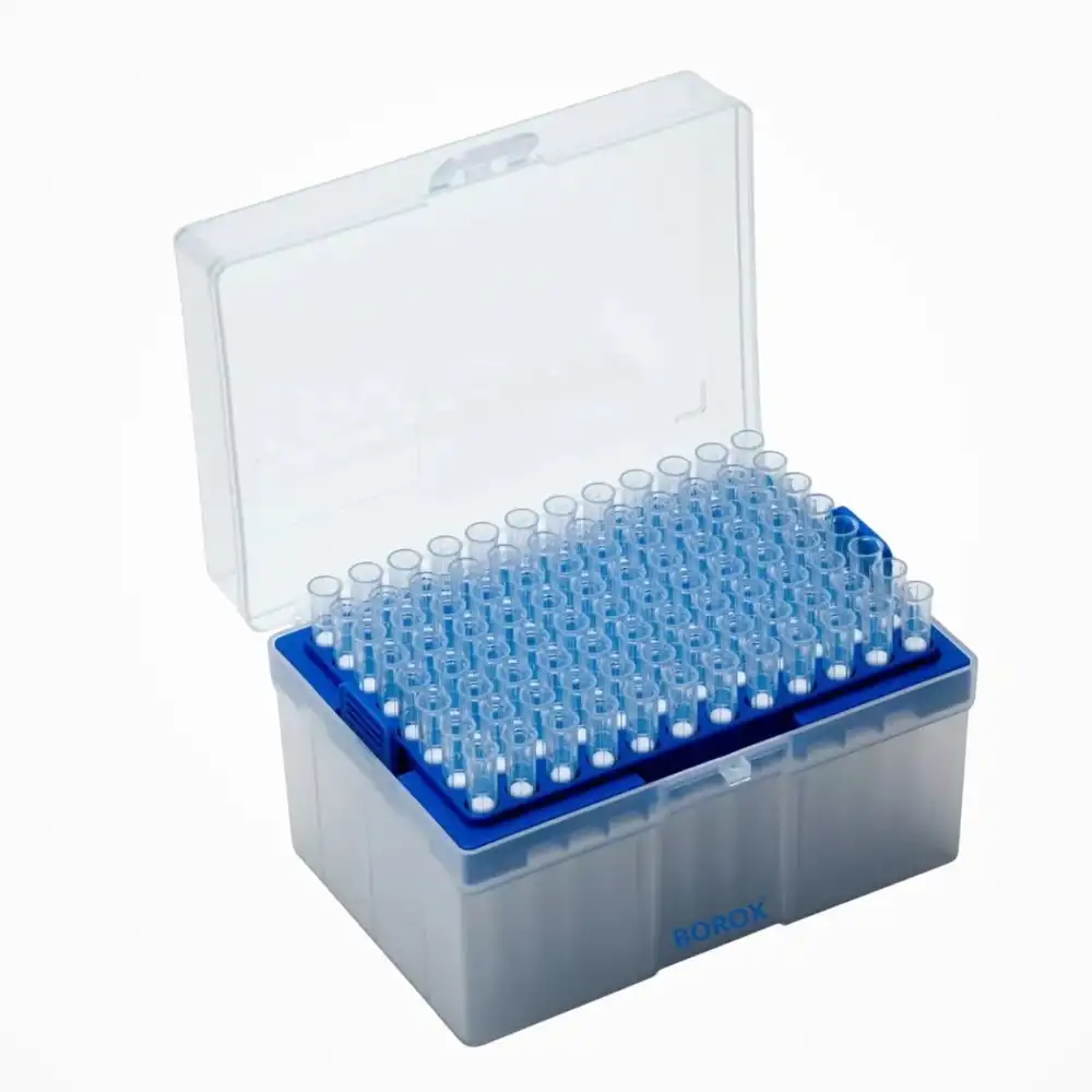 Filtreli Pipet Ucu Steril 100 µl - Uzun Şeffaf 96lı Paket