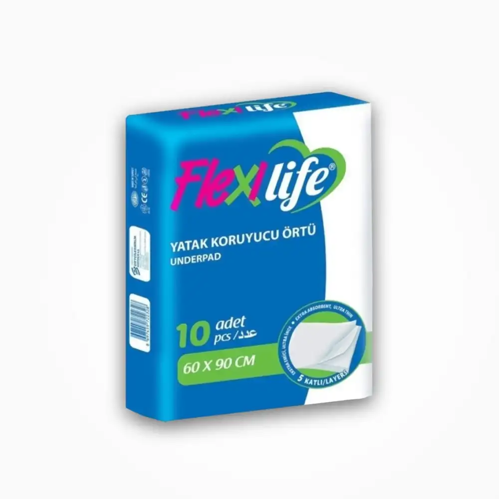 Flexi Life Yatak Koruyucu Örtü 60x90 Cm 10lu