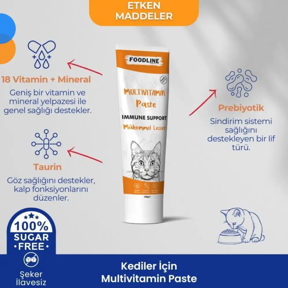 Foodline MultiVitamin Malt Macun 100gr | Bağışıklık Sistemini Destekleyici