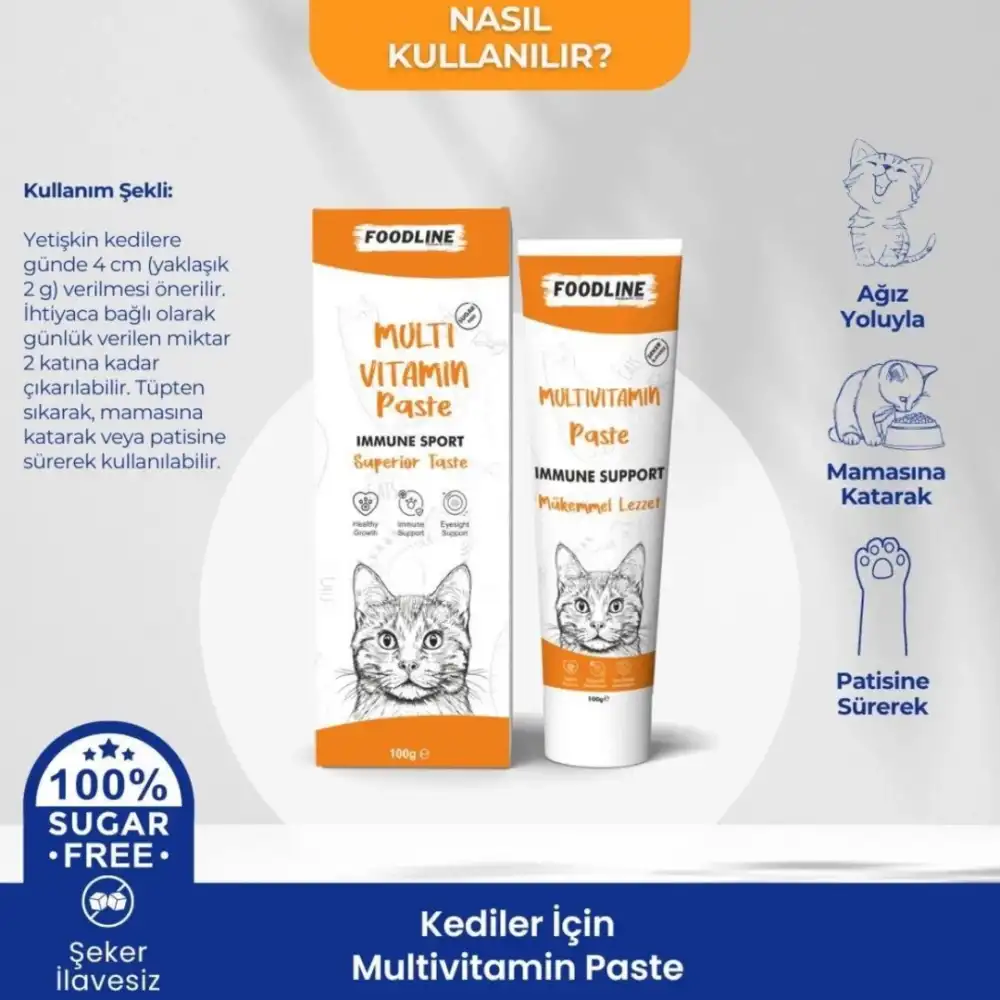 Foodline MultiVitamin Malt Macun 100gr | Bağışıklık Sistemini Destekleyici