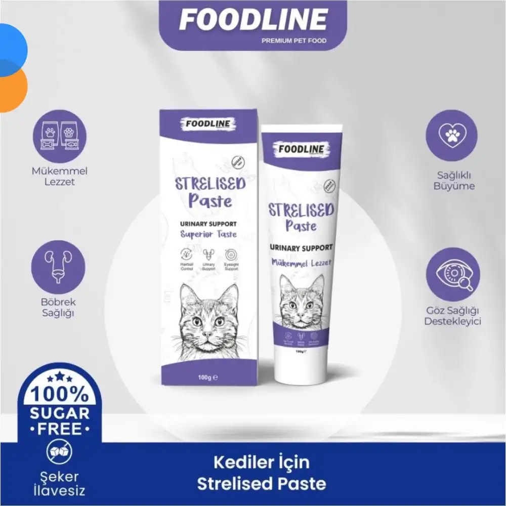 Foodline Sterilised Malt Macun 100gr | Kısır Kediler İçin Tüy Yumağı Önleyici
