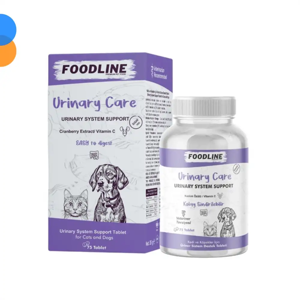 Foodline Urinary Care 75 Tablet | Kedi ve Köpekler için İdrar Sağlığını Destekleyici