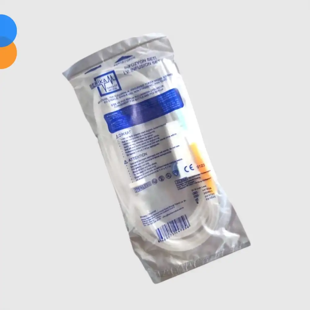 Galena İnfüzyon Seti (Serum Seti) Kilitli Yeşil Uçlu 25li Paket