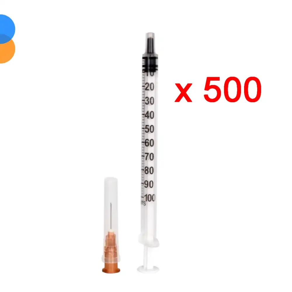 Genject 1ml 3p (26g) İğneli İnsülin Enjektörü 500lü Kutu