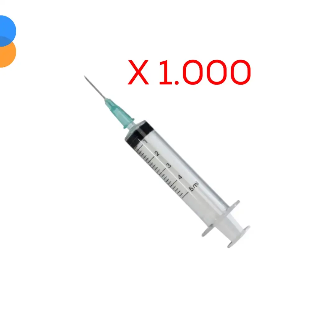 Genject 5cc Enjektör 3P (21G/16mm) Kısa Uç Yeşil 1000li Koli