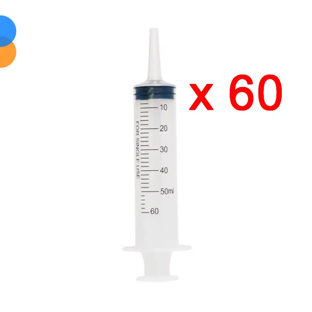 Genject Çam Uçlu 50ml Beslenme Enjektörü (Gavaj Enjektör) 60lı Kutu