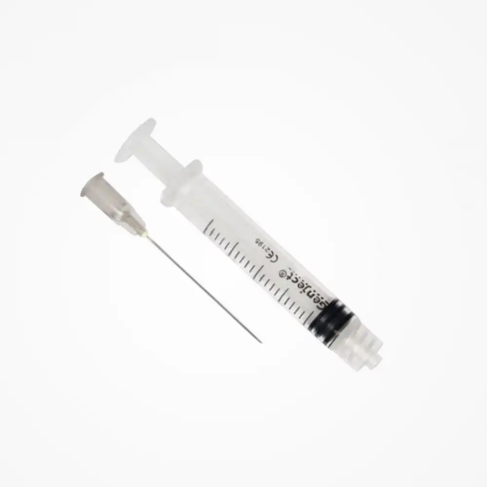 Genject Dental Luer Lock (Kilitli) Enjektör 2ml Kısa Uç 0.40x40mm 27G - 250li Kutu
