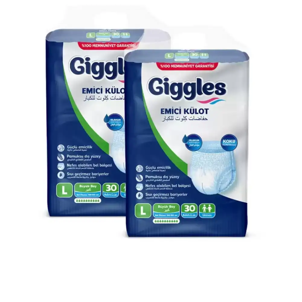 Giggles Emici Külot Large (L) Hasta Bezi | 60 Adet