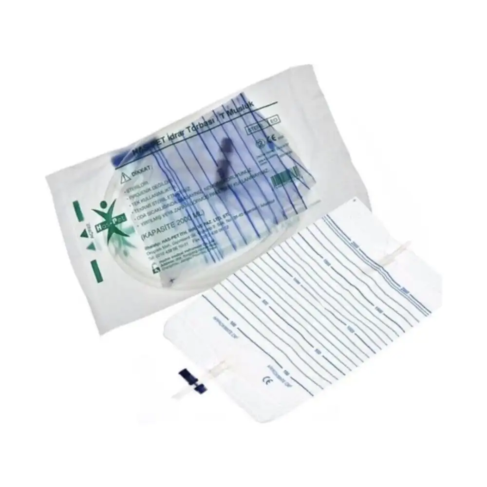 Haspet İdrar Torbası (Düz Musluk) 10lu Paket