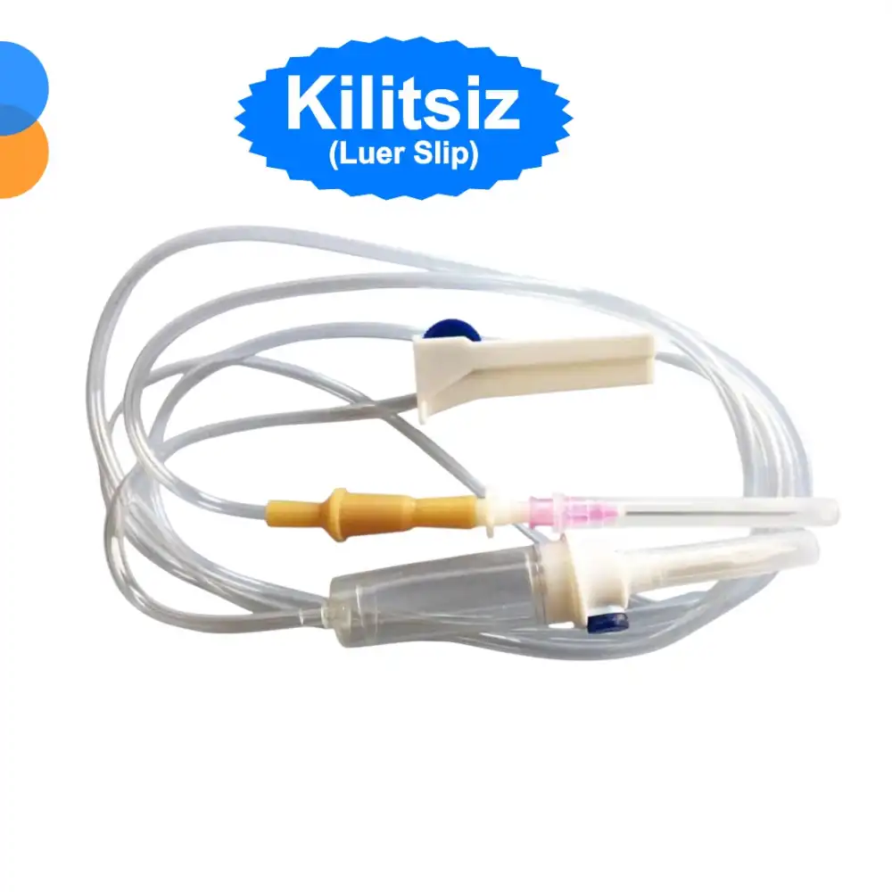 Helmed Serum Seti Kilitsiz (Luer Slip) Pembe Uçlu 25li Paket
