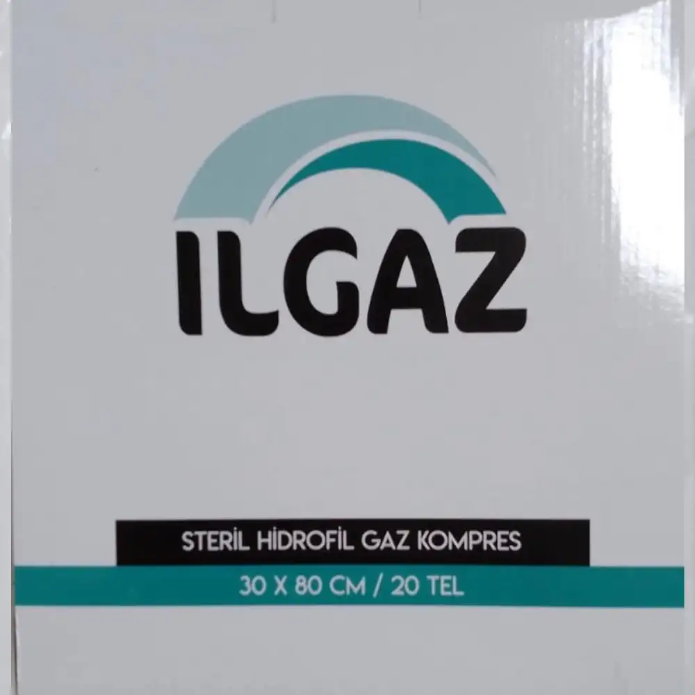 Ilgaz Steril 30x80-20 Tel 2li Paket Gaz Kompress Spanç 10lu