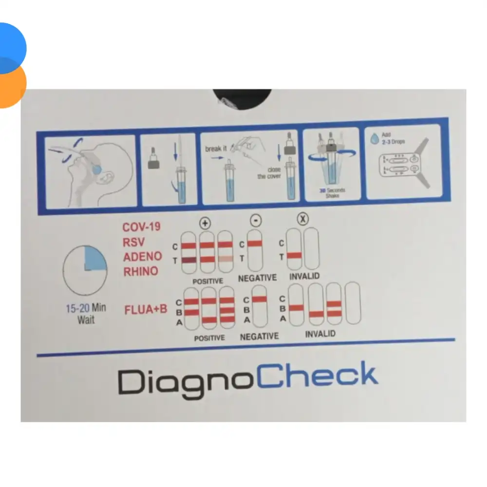 İnfuenza - Sars - Covid - RSV Test Kiti - 1 Adet Kit Seti