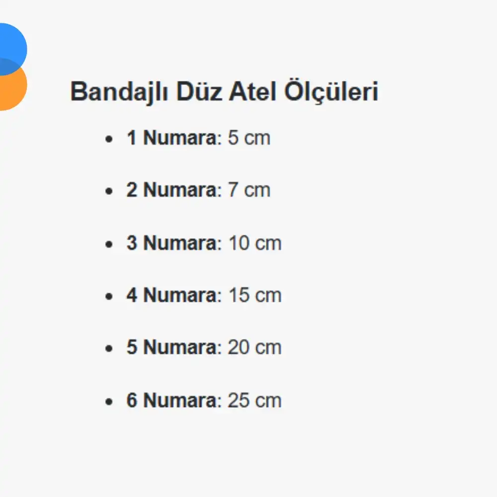 Kedi Köpekler için Bandajlı Düz Atel 15cm (No:4)