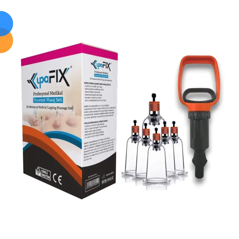 Kupafix Hacamat Seti (Hacamat Kupası 12li Takım ve Pompası)