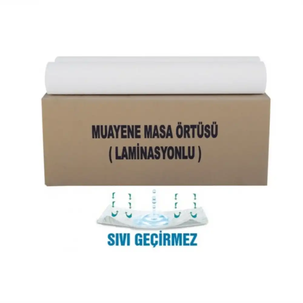 Muayene Masa Örtüsü Lamineli (Sıvı Geçirmez) 50x50 Metre Rulo - 20 Adet