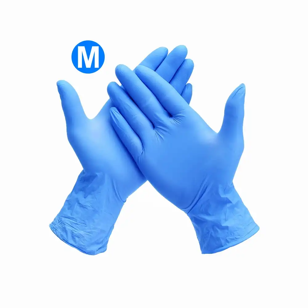 Mavi Muayene Nitril Eldiven Pudrasız Medium (M) 100lü Kutu