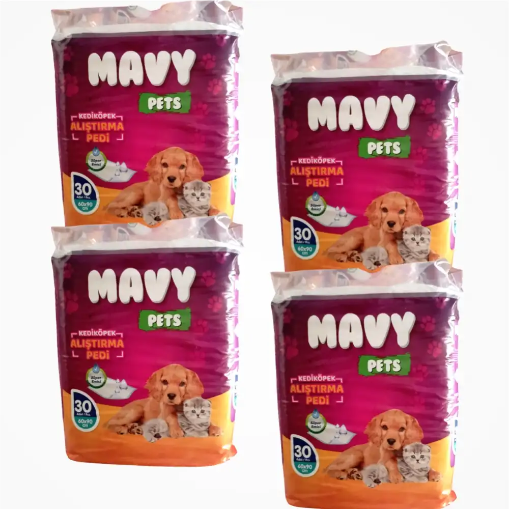 Mavy Pets Kedi & Köpek Çiş Pedi 60cm x 90cm | 120 Adet