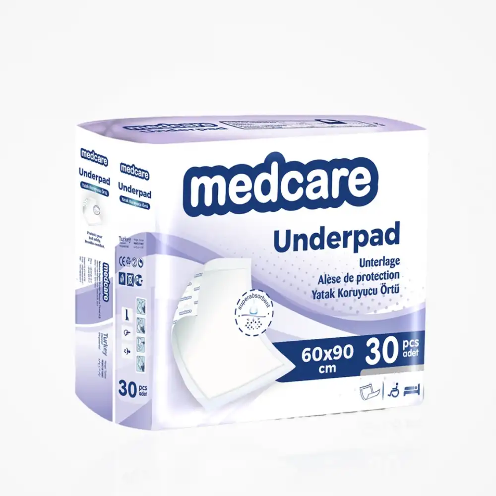 Medcare Yatak Koruyucu 60cm x 90cm - 30lu Paket