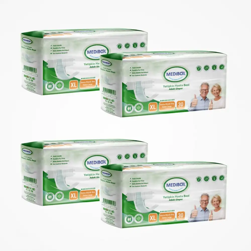 Medibox Yetişkin Bel Bantlı Hasta Bezi (XL) X Large | 120 Adet