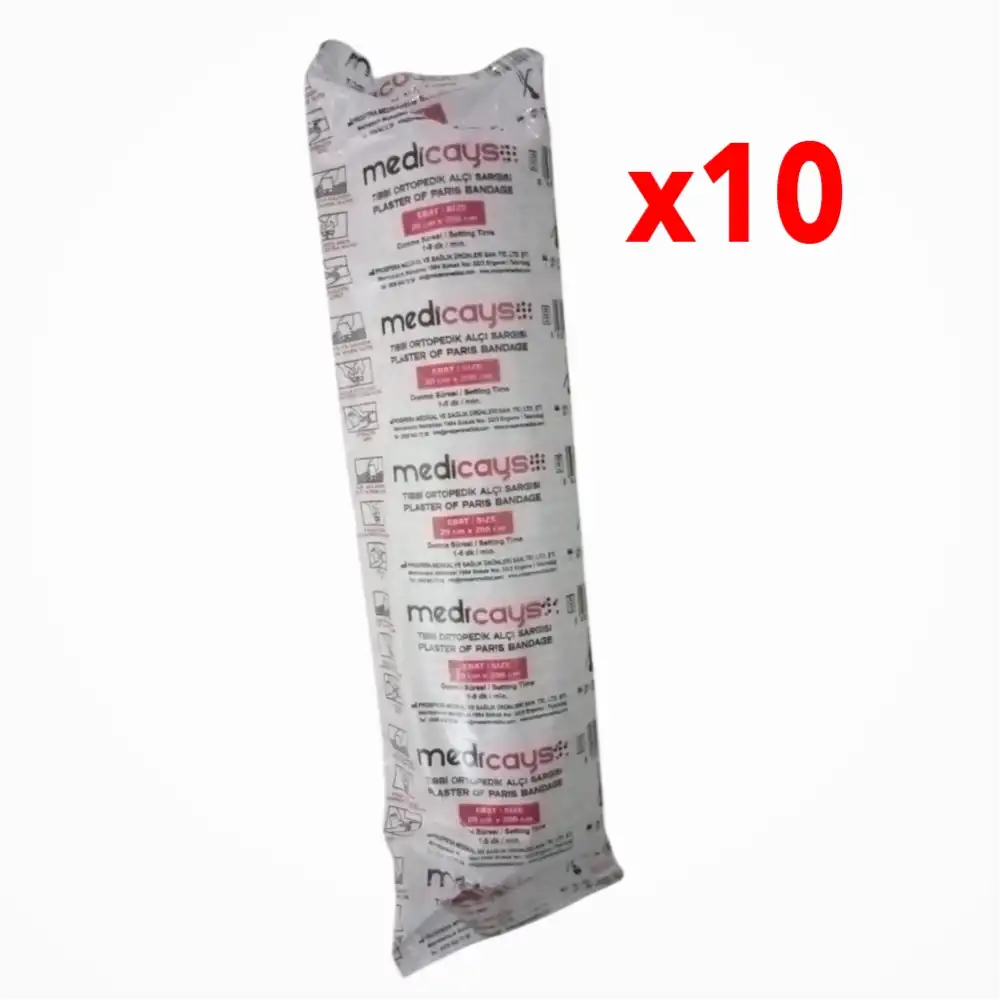 Medicays Alçılı Sargı 20cm x 2 metre - 10 Adet